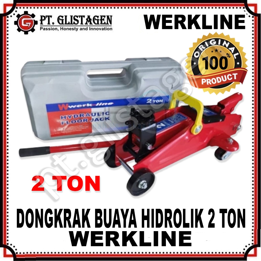 WERKLINE Dongkrak Buaya 2 Ton Hidrolik - Hydraulic Floor Jack Werkline