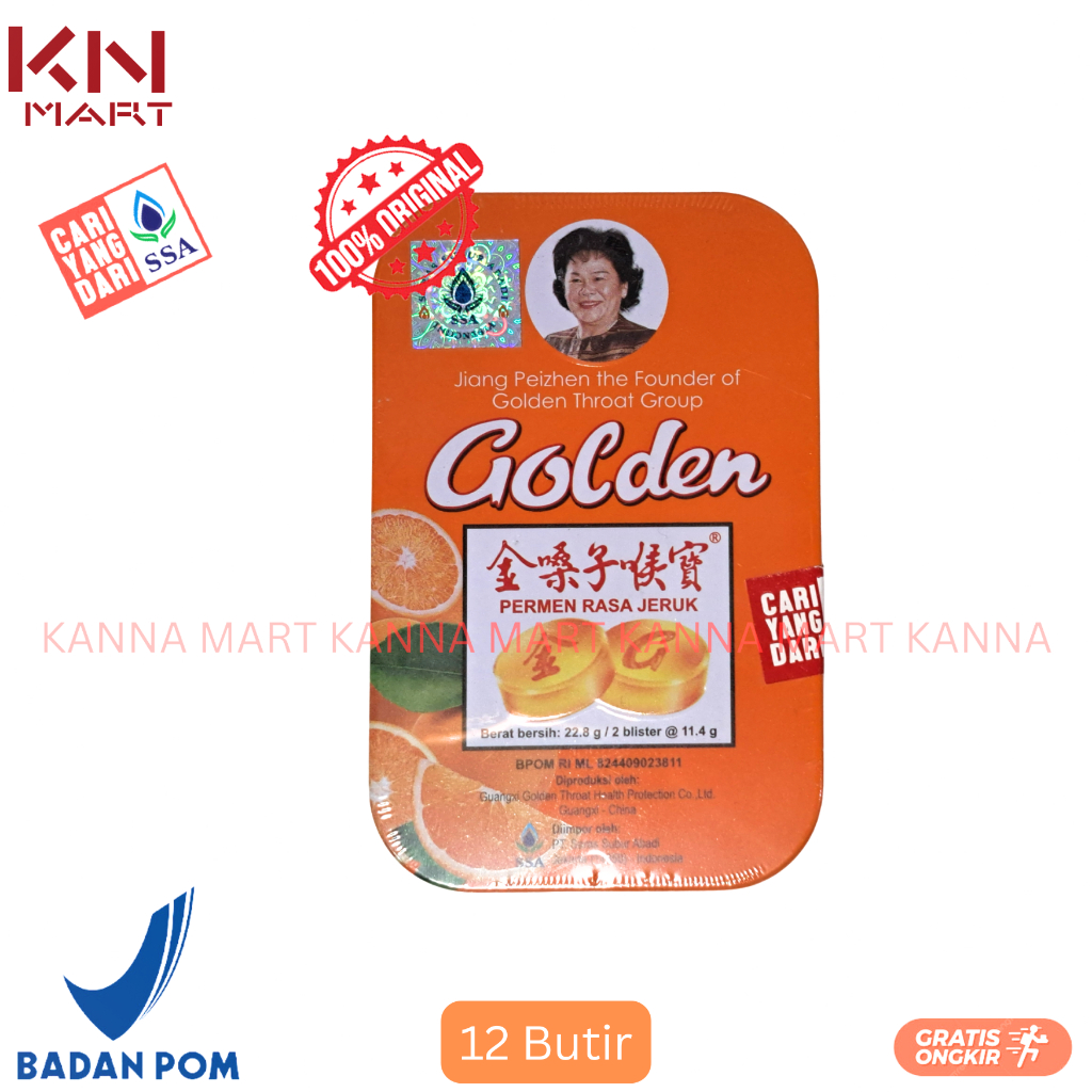 

Golden Throat Permen Rasa Jeruk 12 Butir