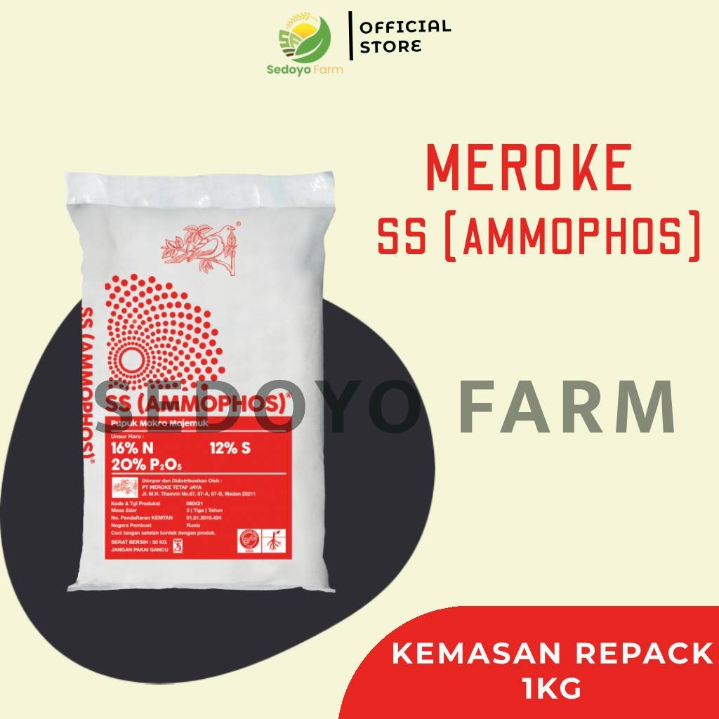 Pupuk Meroke SS AMMOPHOS Kemasan REPACK 1 kg
