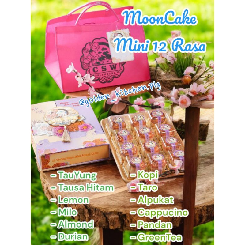 Mooncake CSW Palembang Vegetarian Mini 12 Rasa