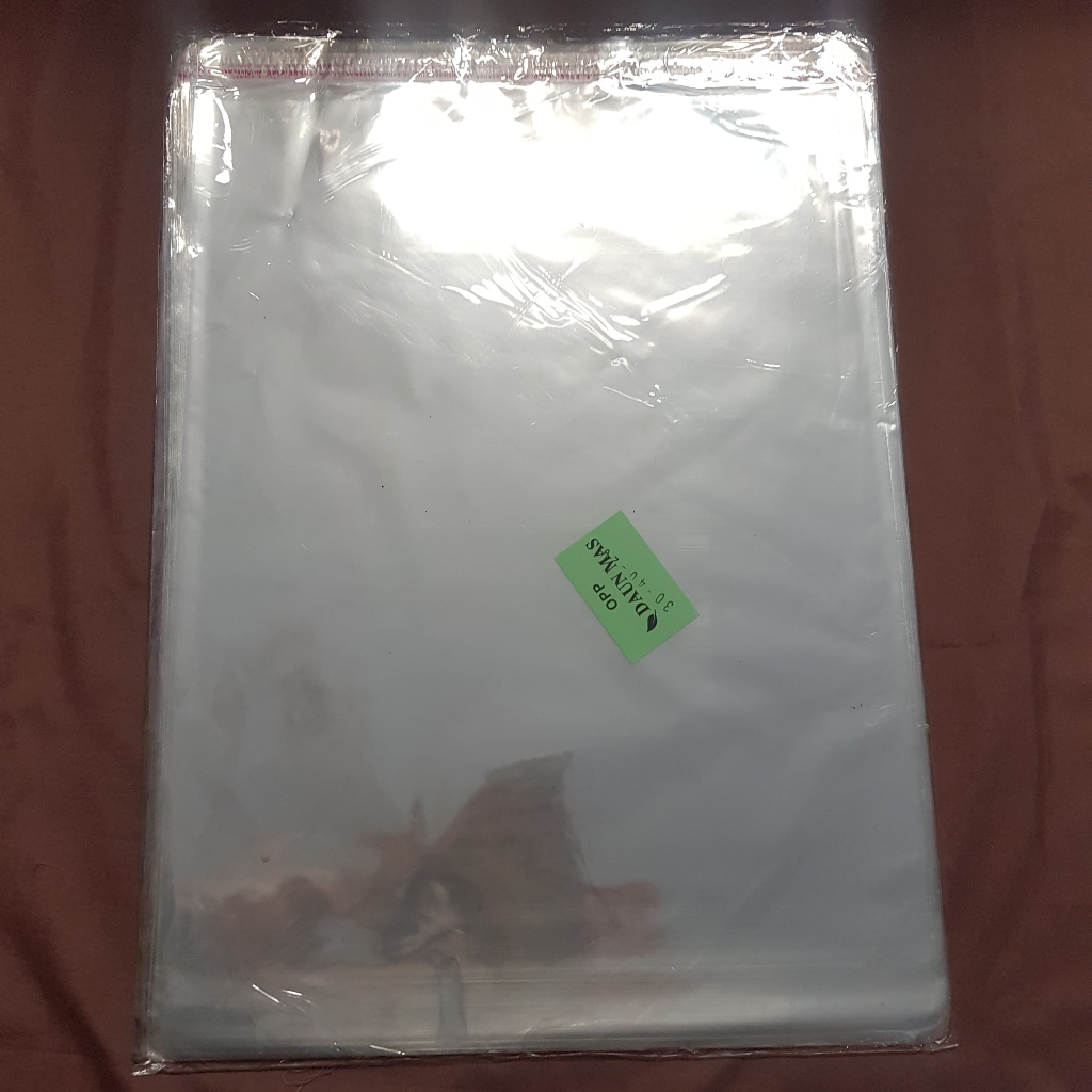 Plastik OPP Plastik Bening Untuk Baju Dengan Perekat Ukuran 30x40 20Mikron