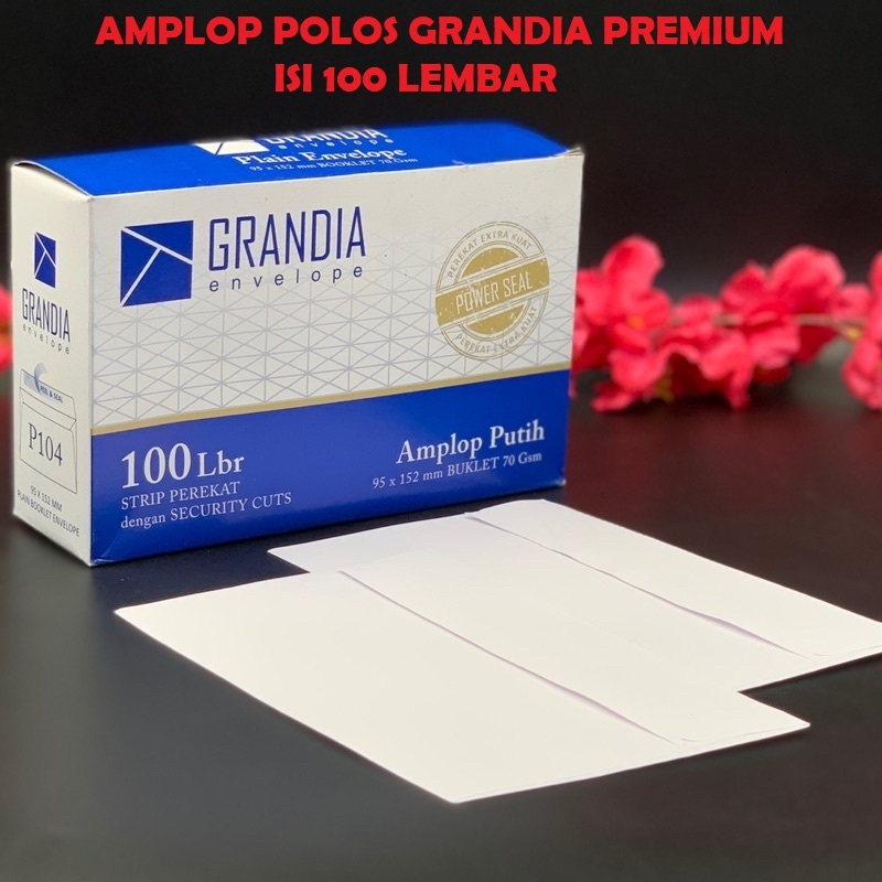 

(ES) EF5520 AMPLOP GRANDIA PREMIUM PUTIH POLOS 125X95 ISI 100 LEMBAR