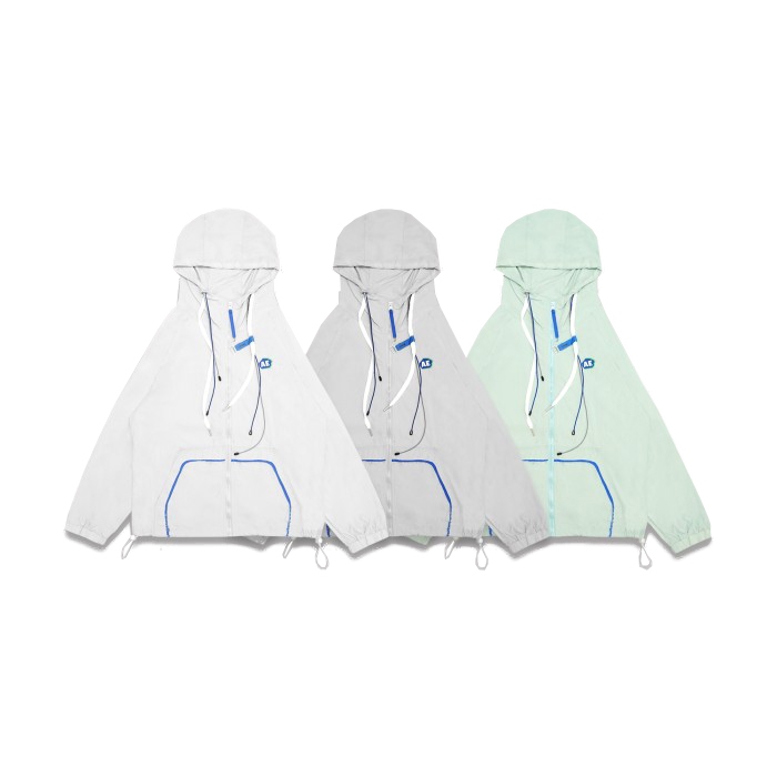 Ader Error AE Patch Windbreaker Hoodie