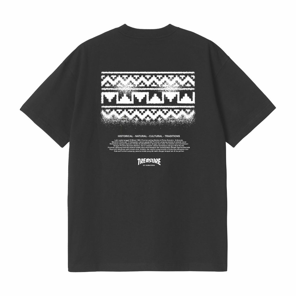 KAWAY Tshirt Kaos Lampung TREASURE BLACK