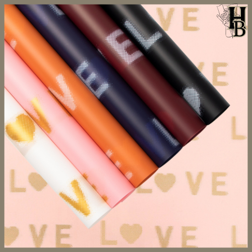 

Kertas Buket Bunga Kertas Cellophane Motif Love Flower Wrapping 6097