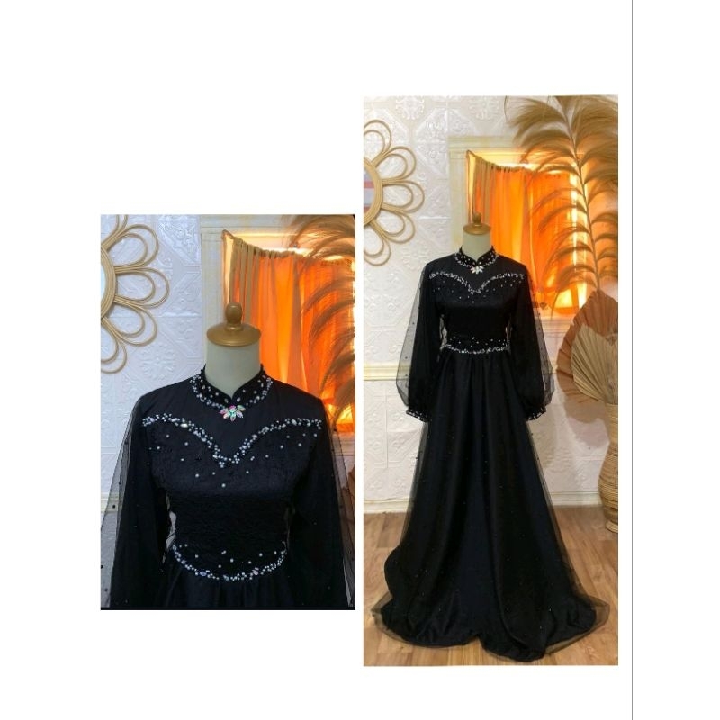 PRELOVED gaun singer hitam PRELOVED GAUN SINGER mewah  Real pict 