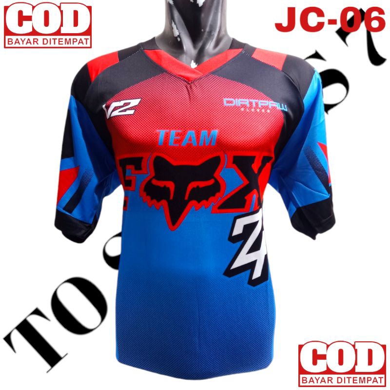 KAOS JERSEY LENGAN PENDEK DEWASA SEPEDA GUNUNG MTB MOTOR CROSS TRAIL NEW TERLARIS JERSEY MOTOCROSS