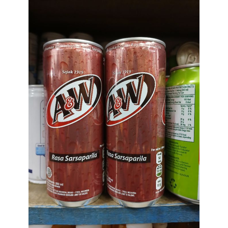 Aw Minuman Kaleng Sarsaparila 250ml