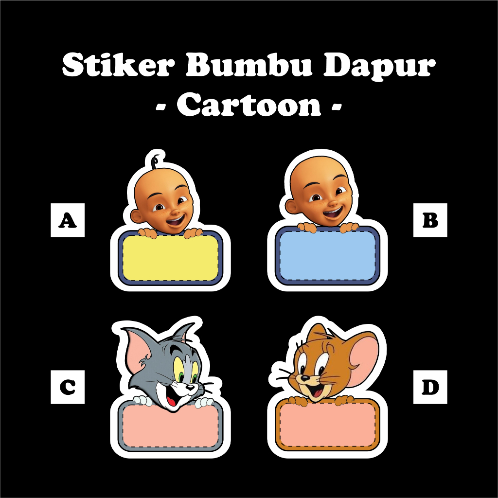 

Stiker Bumbu Dapur Free Custom Upin Ipin Tom Jerry