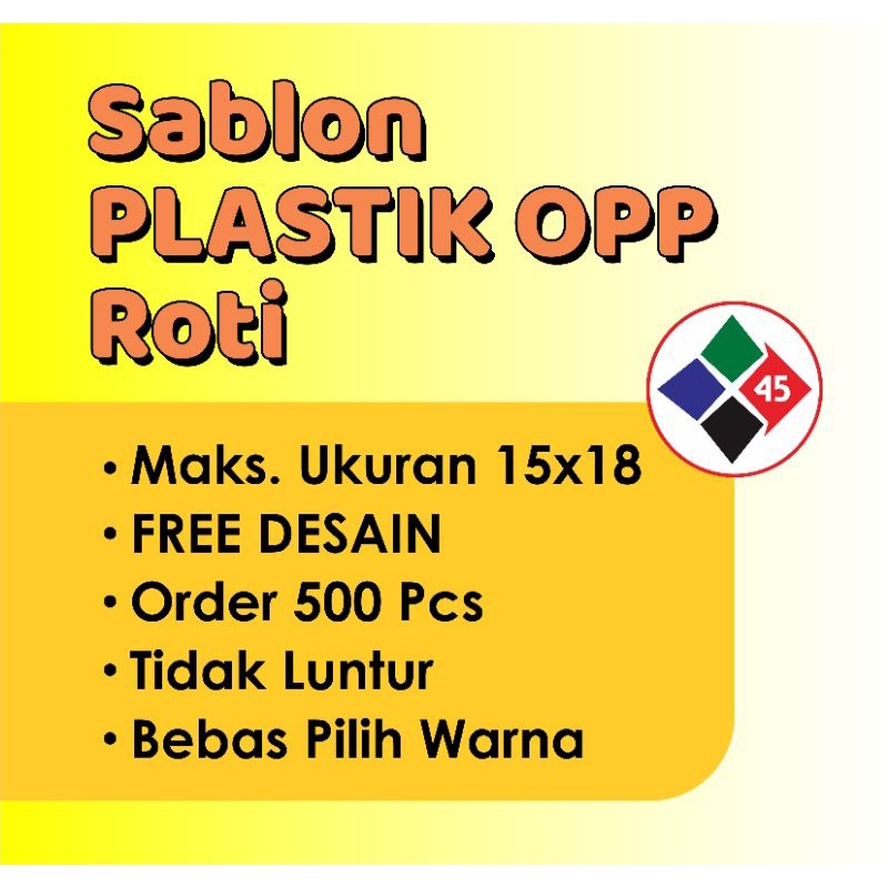 

Sablon plastik roti (OPP)