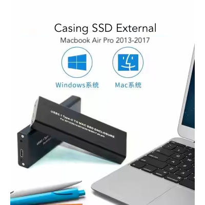 Casing SSD Macbook Air Pro Retina 2013 2014 2015 Konektor Combo USB 3.0 dan USB Type C Casing SSD iM