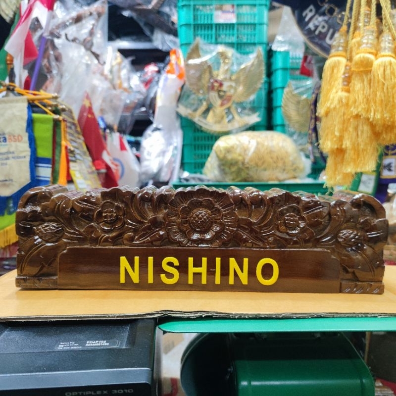 

PAPAN NAMA READY STOK.MOTIF BARONG DAN BUNGGA
