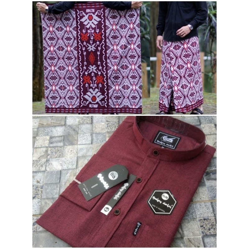 Set Koko + Sarung Ukuran Dewasa Polos