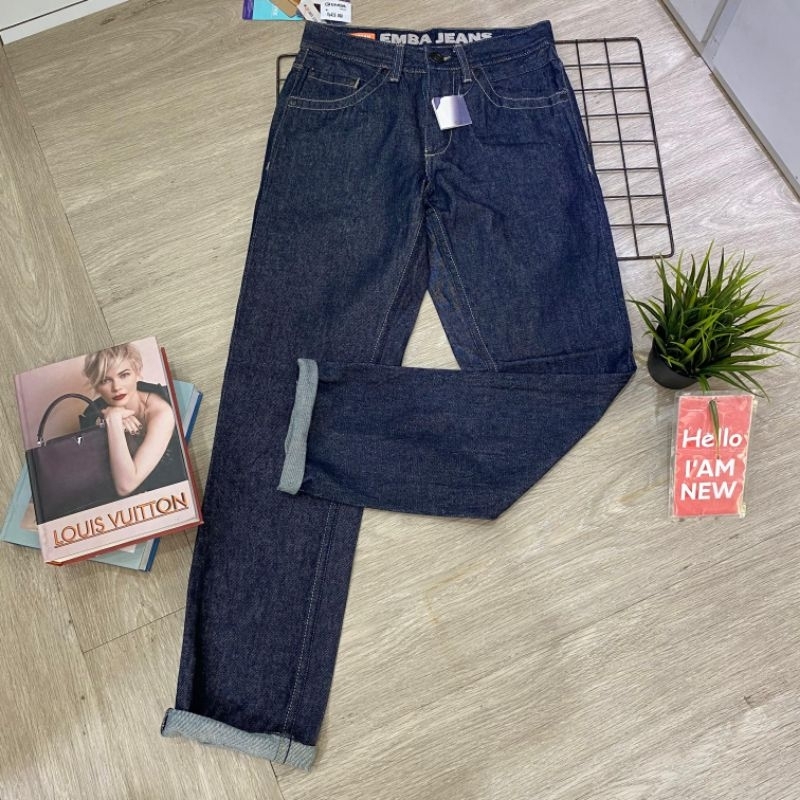 celana panjang jeans emba pria original 618-06501-89 regular fit