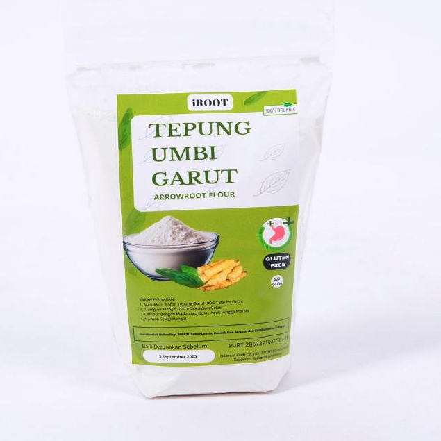 

iROOT Tepung Umbu Garut | Menetralkan asam lambung | Menjaga kesehatan pencernaan