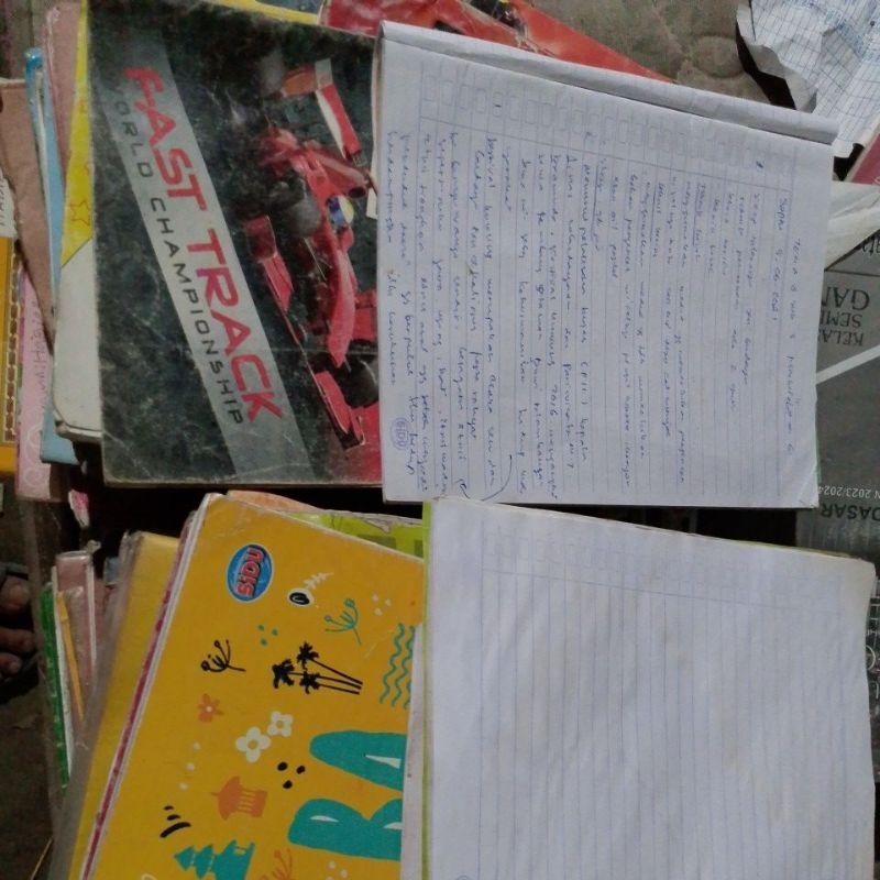 

buku tulis bekas, sebagian kosong harga kilo