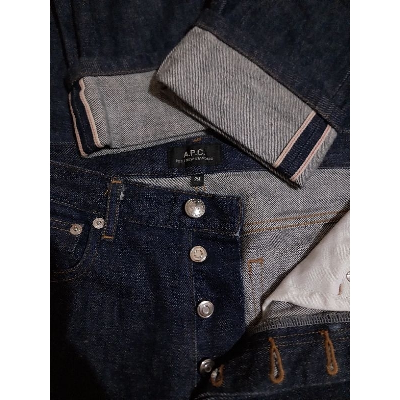 APC denim selvedge redline japan second bekas