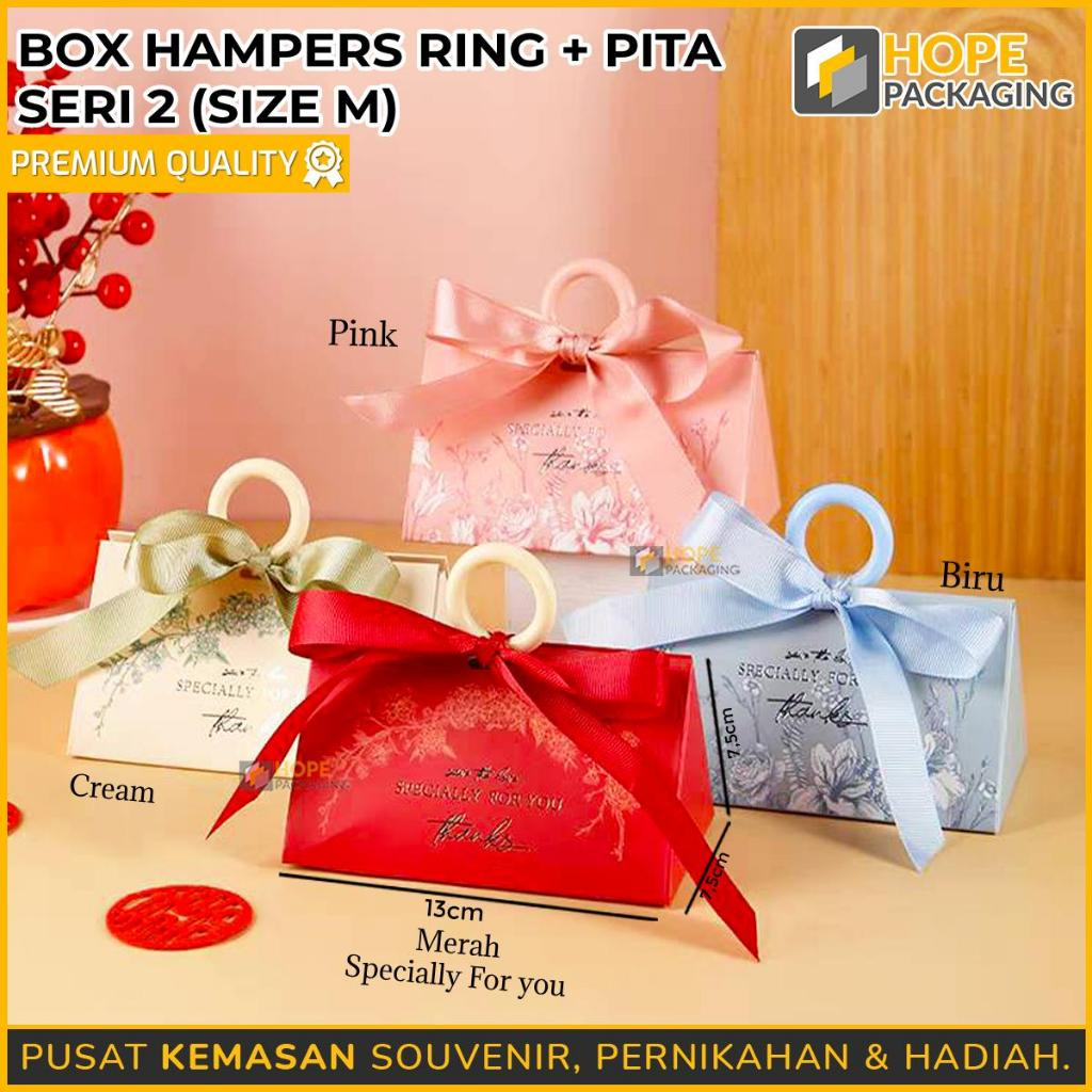 

Box Souvenir Hampers Ring + Pita (SERI 2) / Kotak Permen/Cokelat / Box Gift / Box Accesories / Tas Hampers Souvenir Wedding