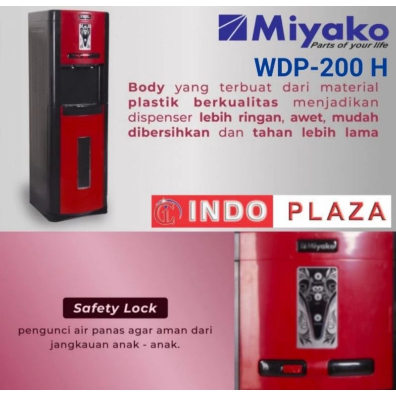 DISPENSER GALON BAWAH MIYAKO WDP-200H (Medan)