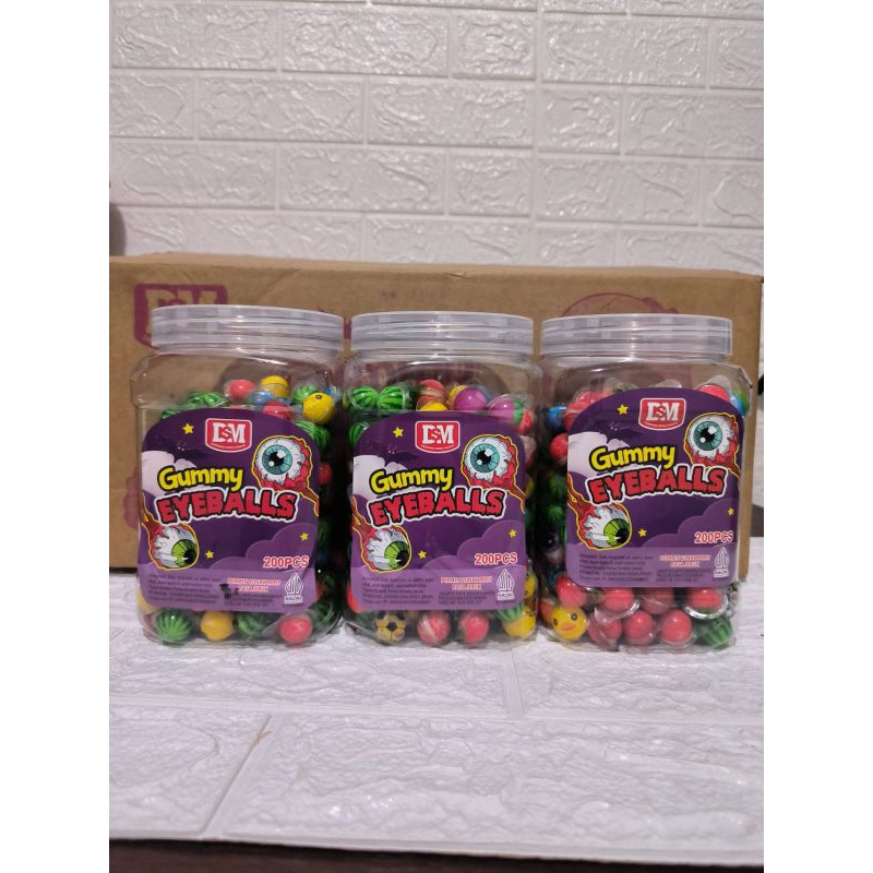 

PERMEN LUNAK MINI MIX/GUMMY EYEBALLS ISI 200