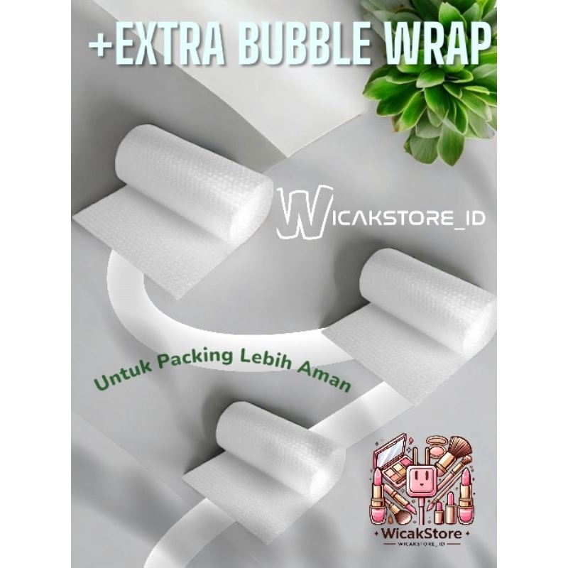 

WICA EXTRA BUBBLE WRAP ⚠️ HANYA u TAMBAHAN PACKING KOSMETIK⚠️ Tidak Dijual Terpisah