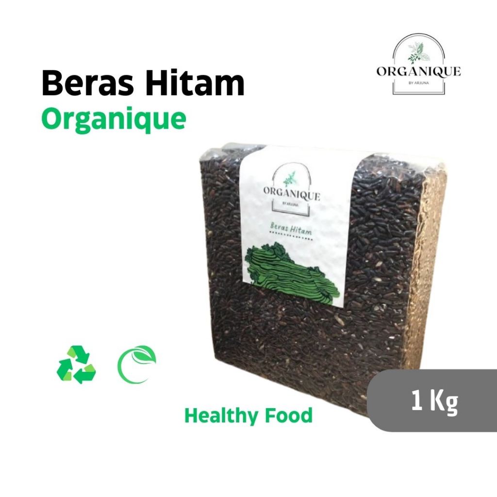 

Beras Hitam Organik ORGANIQUE Kemasan Vacum 1 kg Healthy Super Food