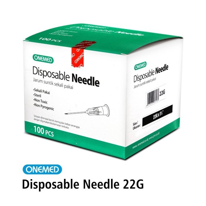 Needle 22g OneMed Disposable Needle 22 g OneMed