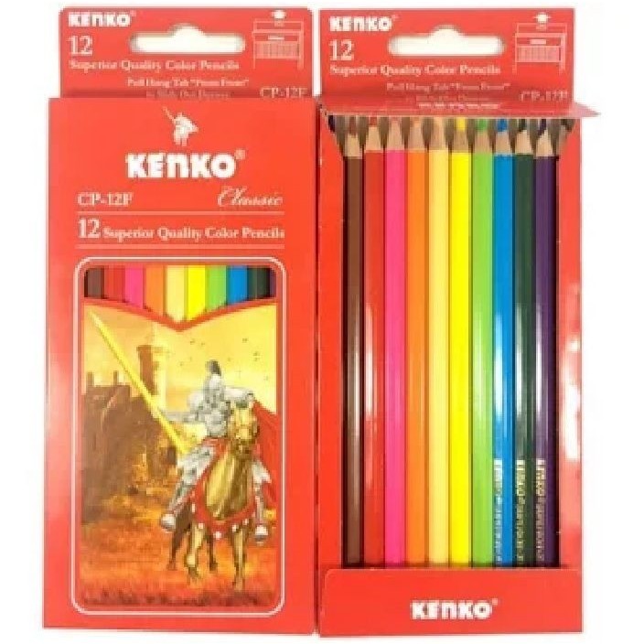 

Pensil 12 Warna Panjang Kenko / Color Pencil CP-12F