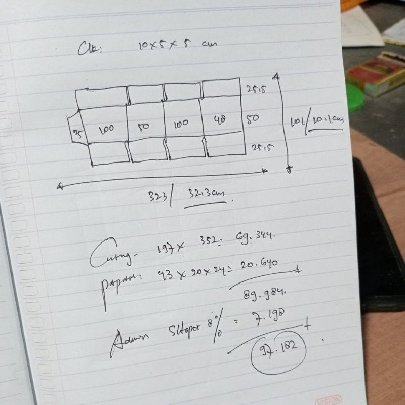 

pisaupond kardus custom uk 10x5x5cm