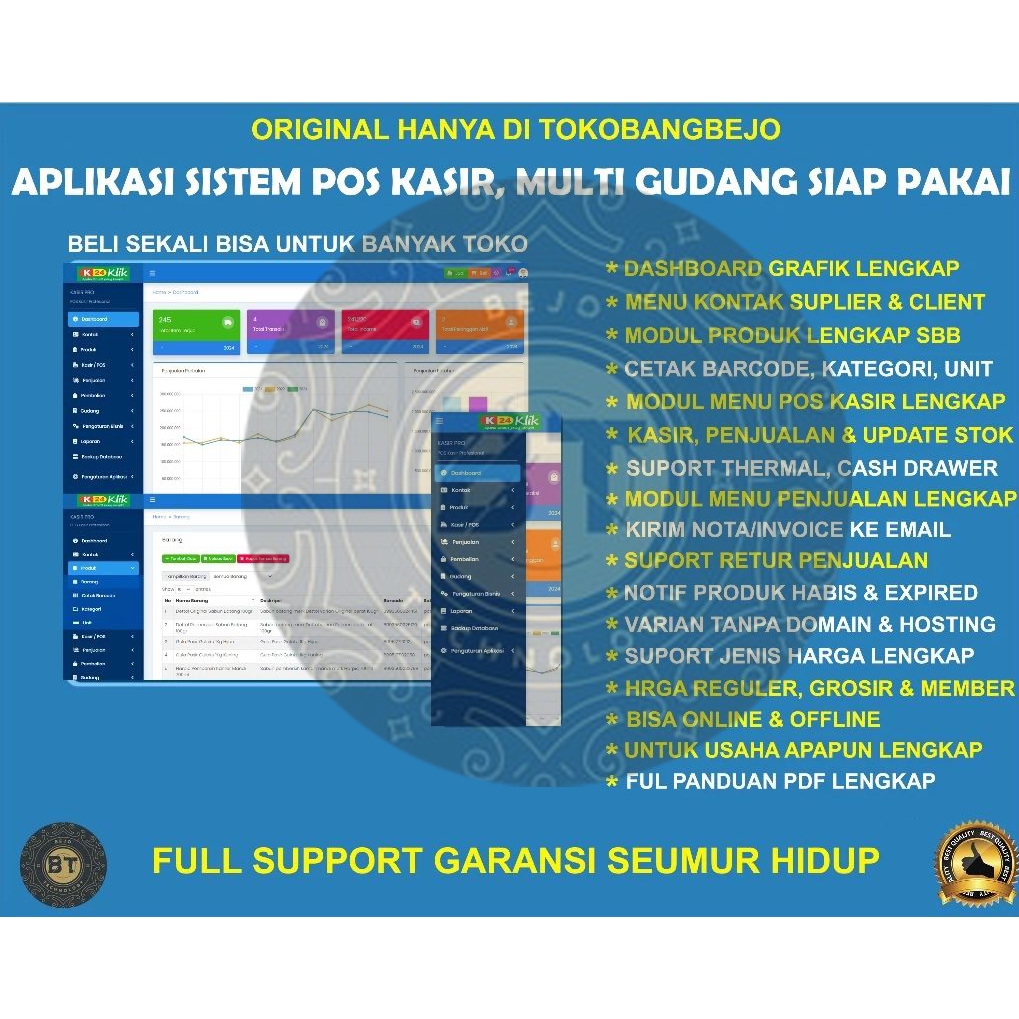 APLIKASI WEB SOURCE CODE POS KASIR PENJUALAN INVENTORY BARANG NOTIFIKASI MULTI TOKO MULTI GUDANG VAR