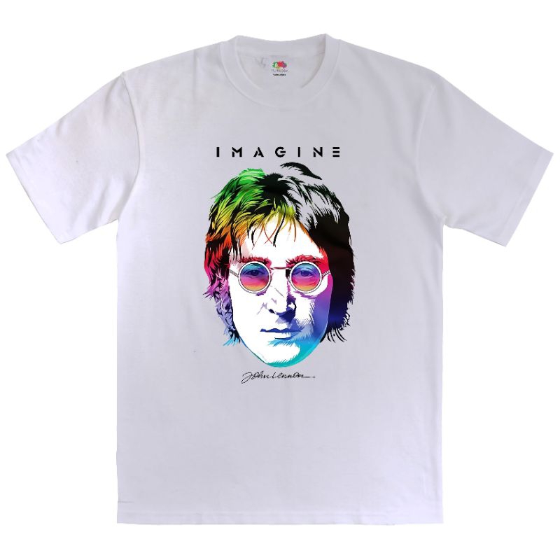 Kaos band The beatles - kaos The beatles John lennon - baju band the beatles Tshirt white /kaos pria