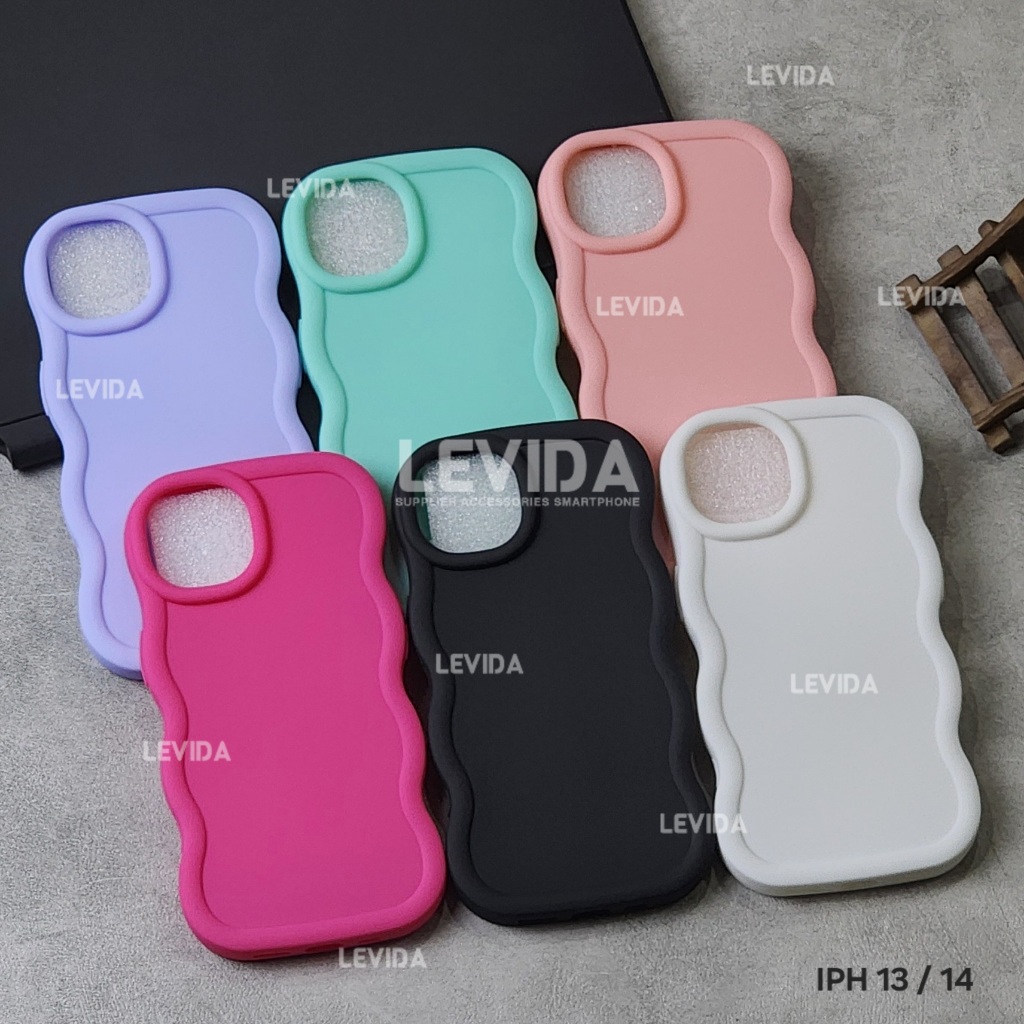 Softcase Casing New Macaron Wave Color for Iphone 13 Iphone 13 Iphone 13 Pro Max