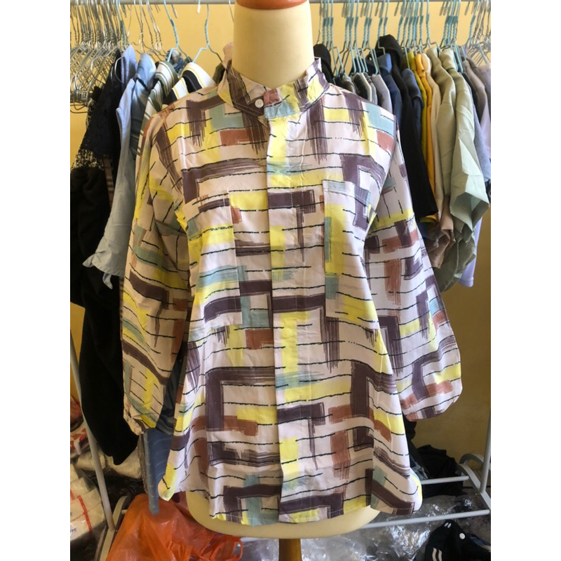 Kemeja wanita kerah shanghai