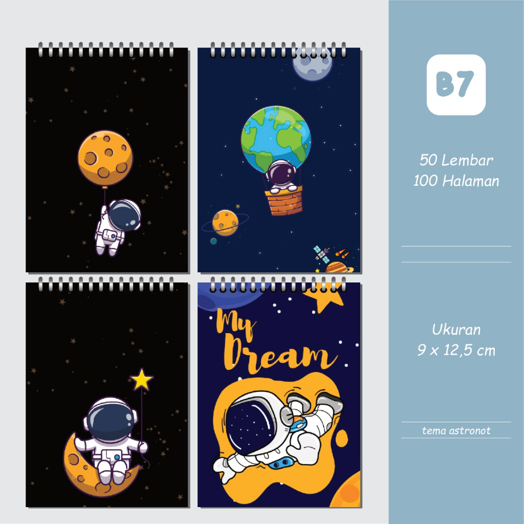 

NOTEBOOK MINI/ BUKU SAKU / NOTES B7 /NOTEPAD / POCKETBOOK/NOTEBOOK SAKU