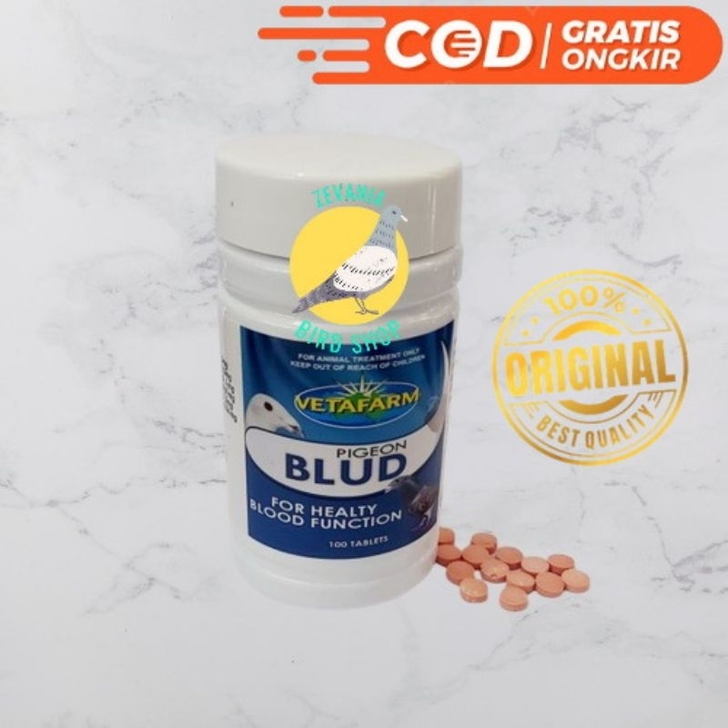 BLUD VETAFARM DOPING VITAMIN BURUNG MERPATI BLOOD HATGA PERBUTIR ECERAN