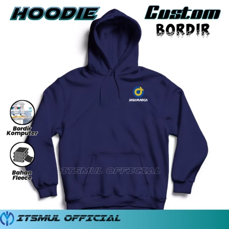 Jaket Hoodie Jasa Marga Bordir Custom