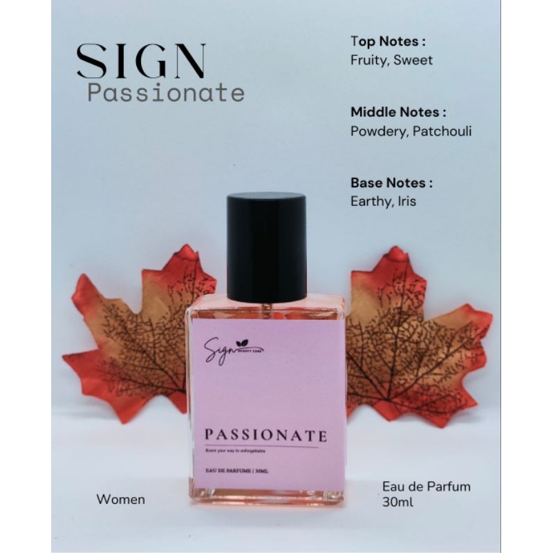 SIGN PARFUM - PASSIONATE - 30ml EDP Zara Red Vanilla for Women