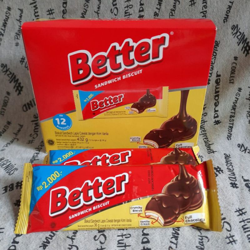 

BETTER BISKUIT COKLAT BOX (12pcs)