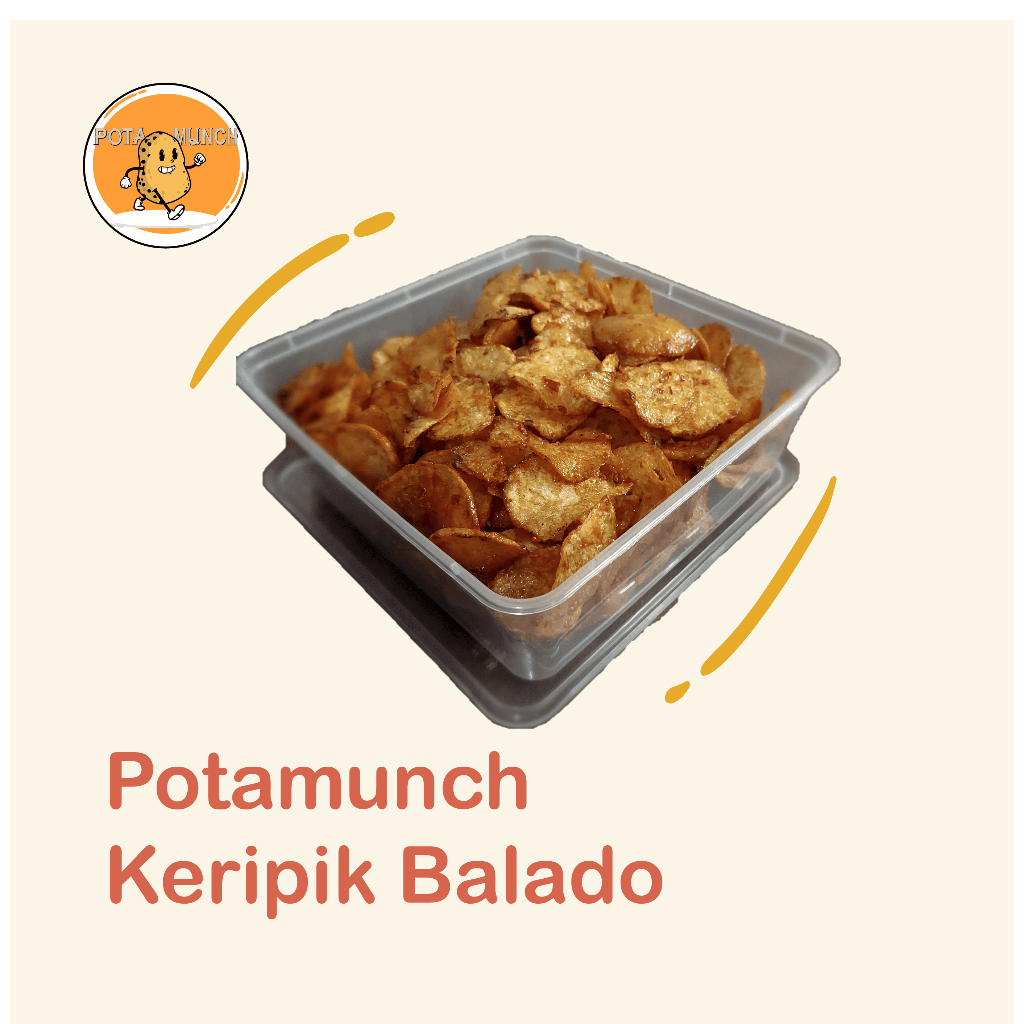 

KERIPIK KENTANG BALADO 250gr / 100gr