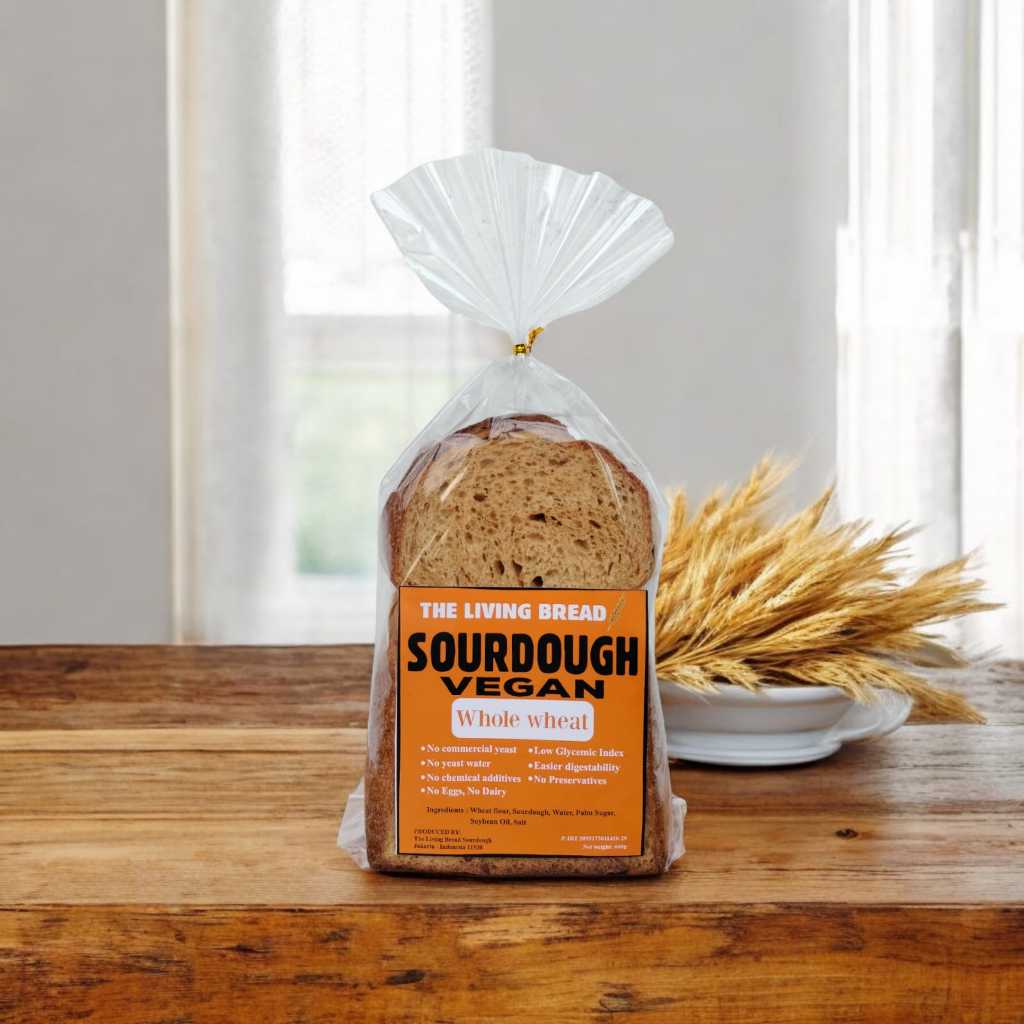 

The Living Bread Sourdough Bread Whole Wheat Roti Gandum