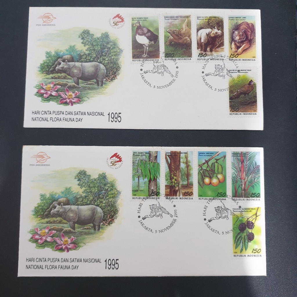 

Perangko SHP Hari Cinta Puspa dan Satwa Nasional 1995 (set)