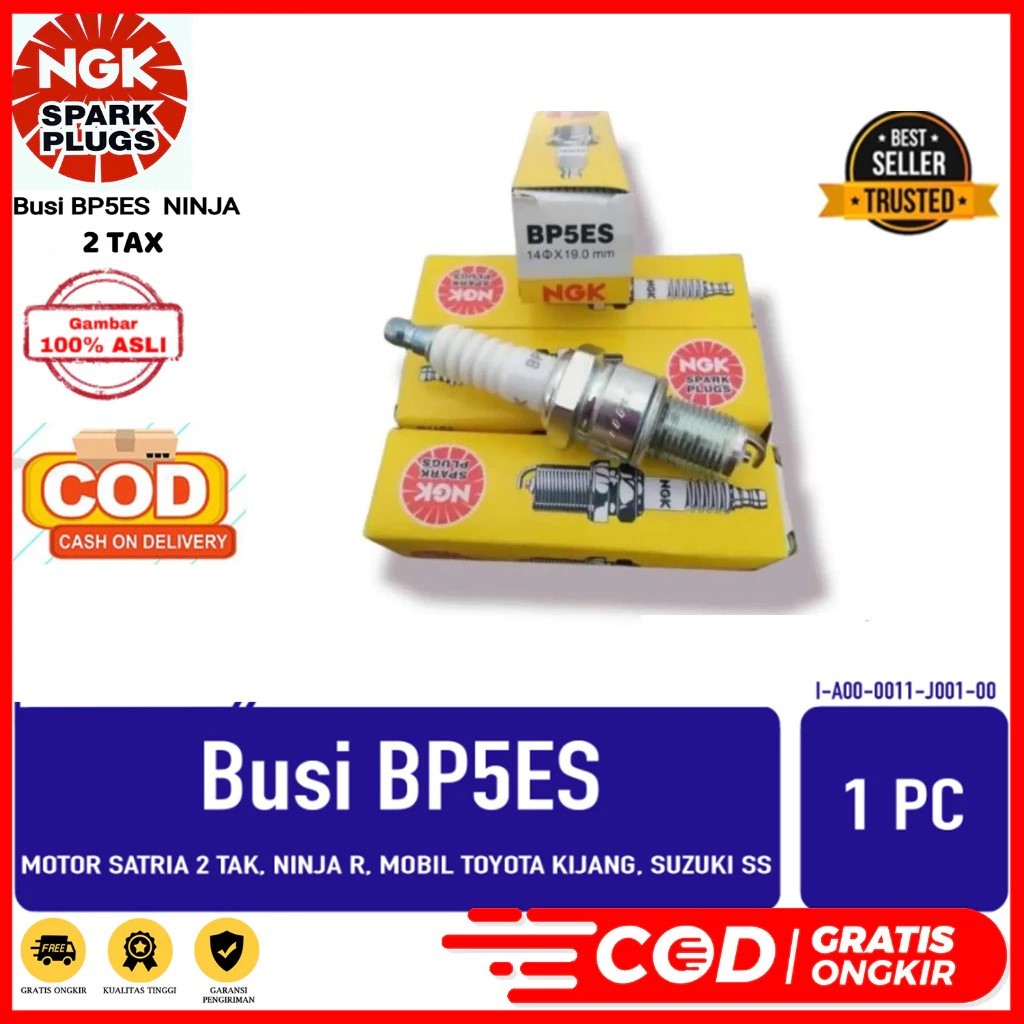 BUSI NGK BP5 SATRIA 2TAK 2T DS798 NINJA R RR RX KING FIZR MOBIL TOYOTA KIJANG SUZUKI SS COLT T120 BP
