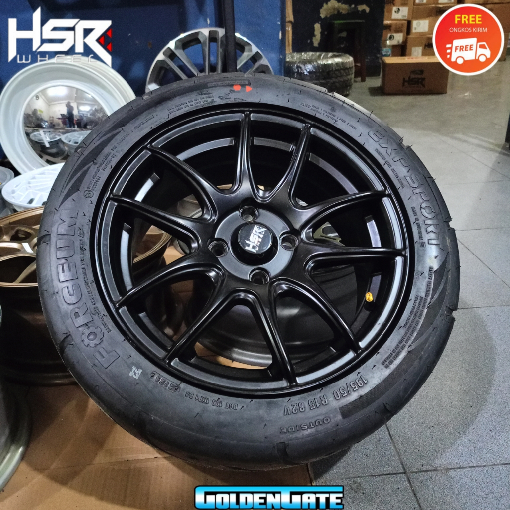 Promo paketan untuk brio jazz agya ayla r15 hsr kamikaze lebar 6,5 rata body ban 195 50 exp sport