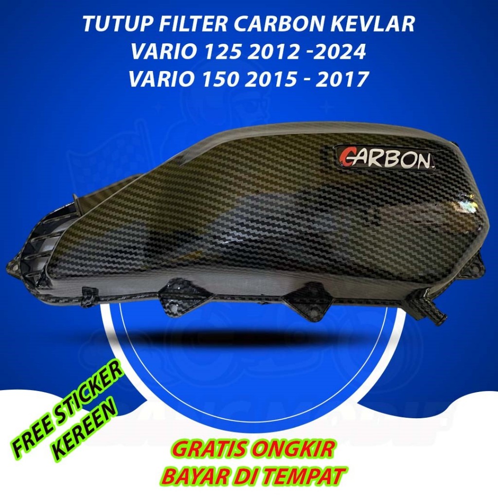 Tutup Filter Vario Carbon Kevlar Tutup Filter Vario 125 Carbon Kevlar Tutup Filter Vario 150 Carbon 