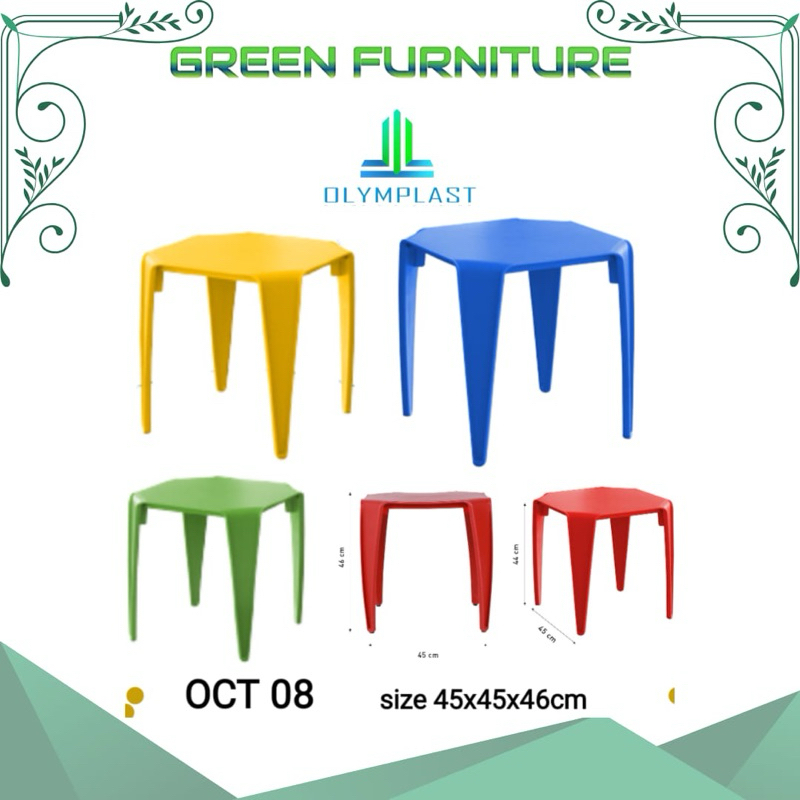 ( Instant ) meja teras olymplast OCT 08 meja plastik meja taman meja plastik