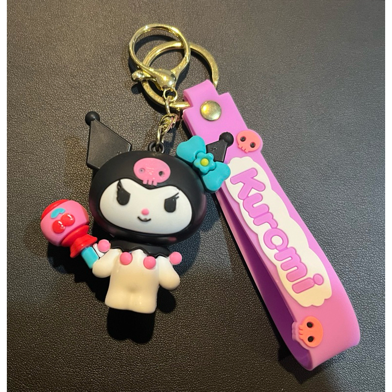 Kuromi keychain /gantungan kuromi/ kuromi topi