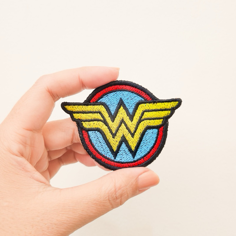 PATCH BORDIR WOMAN SUPERHERO / WONDER WOMAN / BADGE BORDIR SUPER HERO PEREMPUAN