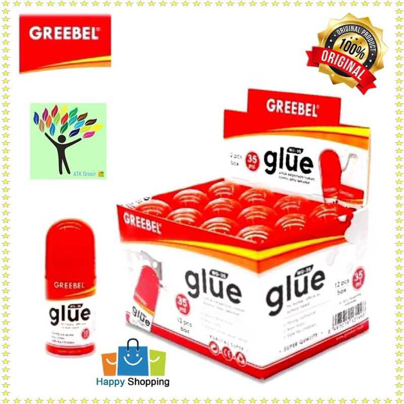 

GREEBEL Water Glue Lem Cair 35 ML (1 PCS) / Lem Kertas Cair