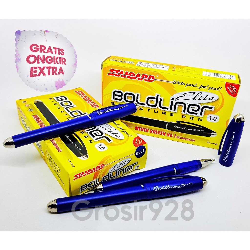 

(Per 12) Pulpen / Signature Pen 1.0 Standard Bold Liner ELITE Blue