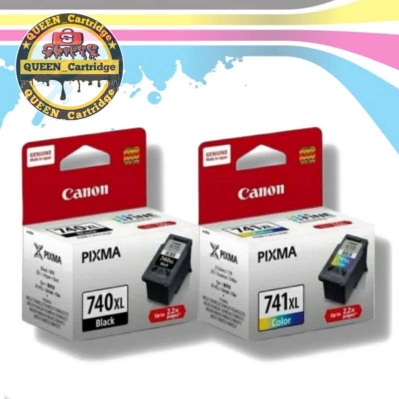 TINTA CANON 740XL & 741XL PAKET ORIGINAL
